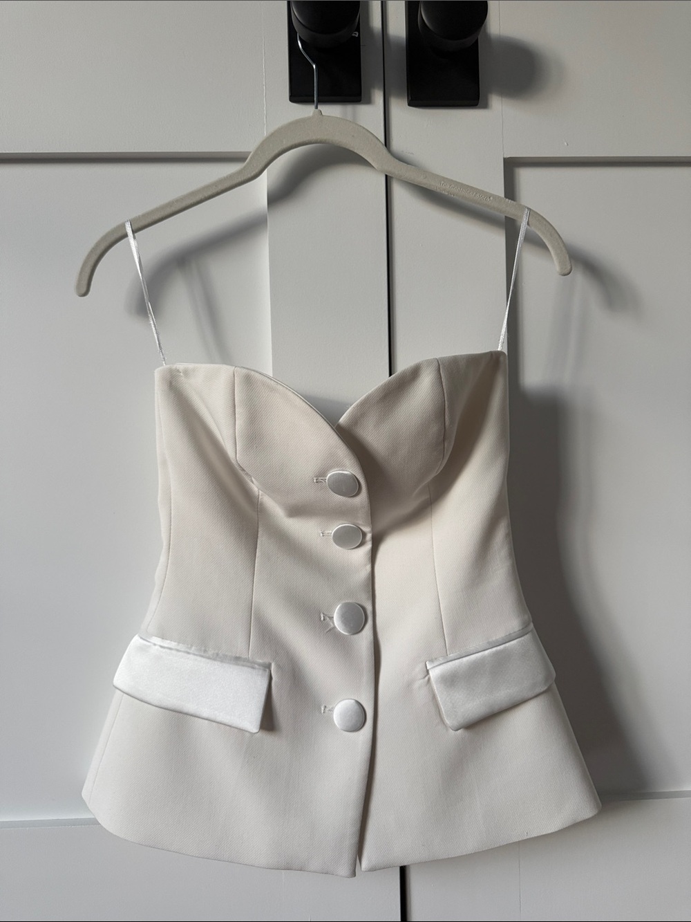 Zara White Vest